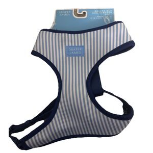 Draper James New Blue Classic Reversible Dog Harness Small Chest Girth 15-18